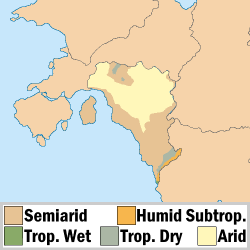 Climate map of Pursat.