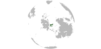       Location of Puertego (dark green) In Sarpedon (gray)