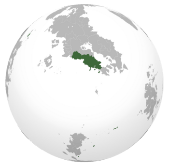       Location of Tierrador (dark green) In Crona (gray)