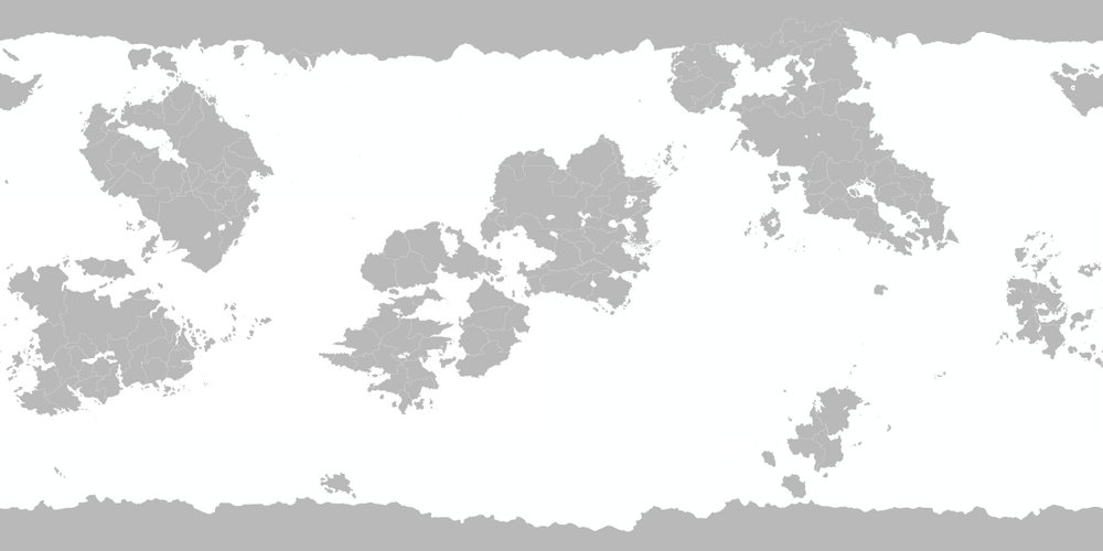 Map of Ordis, with labeled sovereign states