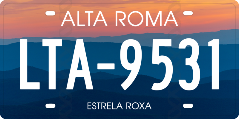 File:Alta Roma Standard License Plate.png