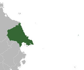 Location of Carna (dark green) in eastern Levantia (gray)