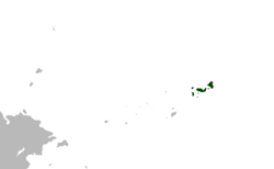 Location of the Truk islands northeast of Stenza