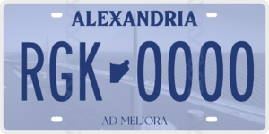 Alexandria license plate.png