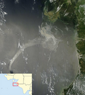 Thumbnail for File:2003 Escondido Point oil spill sat with locator.png