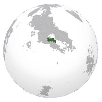       Location of Istrenya (dark green) In Crona (gray)