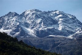 Snowy peaks in Fujisato prefecture