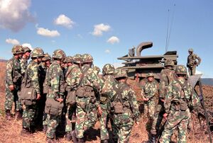 Ogonkan soldiers stationed in the southern border