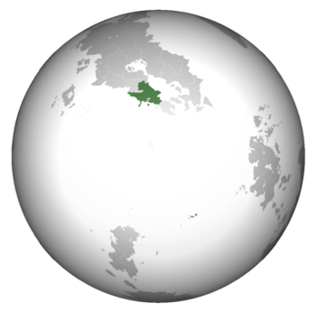       Location of Tierrador (dark green) In Crona (gray)
