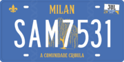 Thumbnail for File:Milan license plate option 1.png