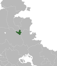 Location of Chakailan (green) in eastern Crona (gray).