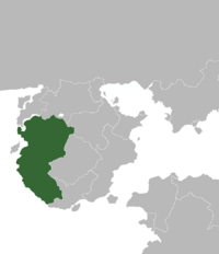 Location of Canespa (green) in Cusinaut (gray).