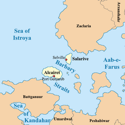 Map of Alcairet and Salarive in the Barbary Straits