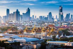 Wat Khram at sunset