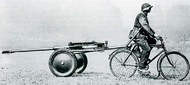 YDF FA-36 maneuvered by bicycle