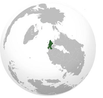       Location of Unintra (dark green) In Levantia (gray)