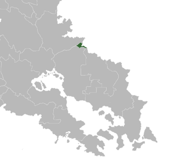 Location of New Archduchy (green) in Crona (gray)