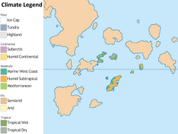 Climate map of Port de Vent