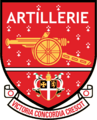 The grand crest adopted by Artillerie FC, used on the jersey from 1915-1962 and again from 1987-present